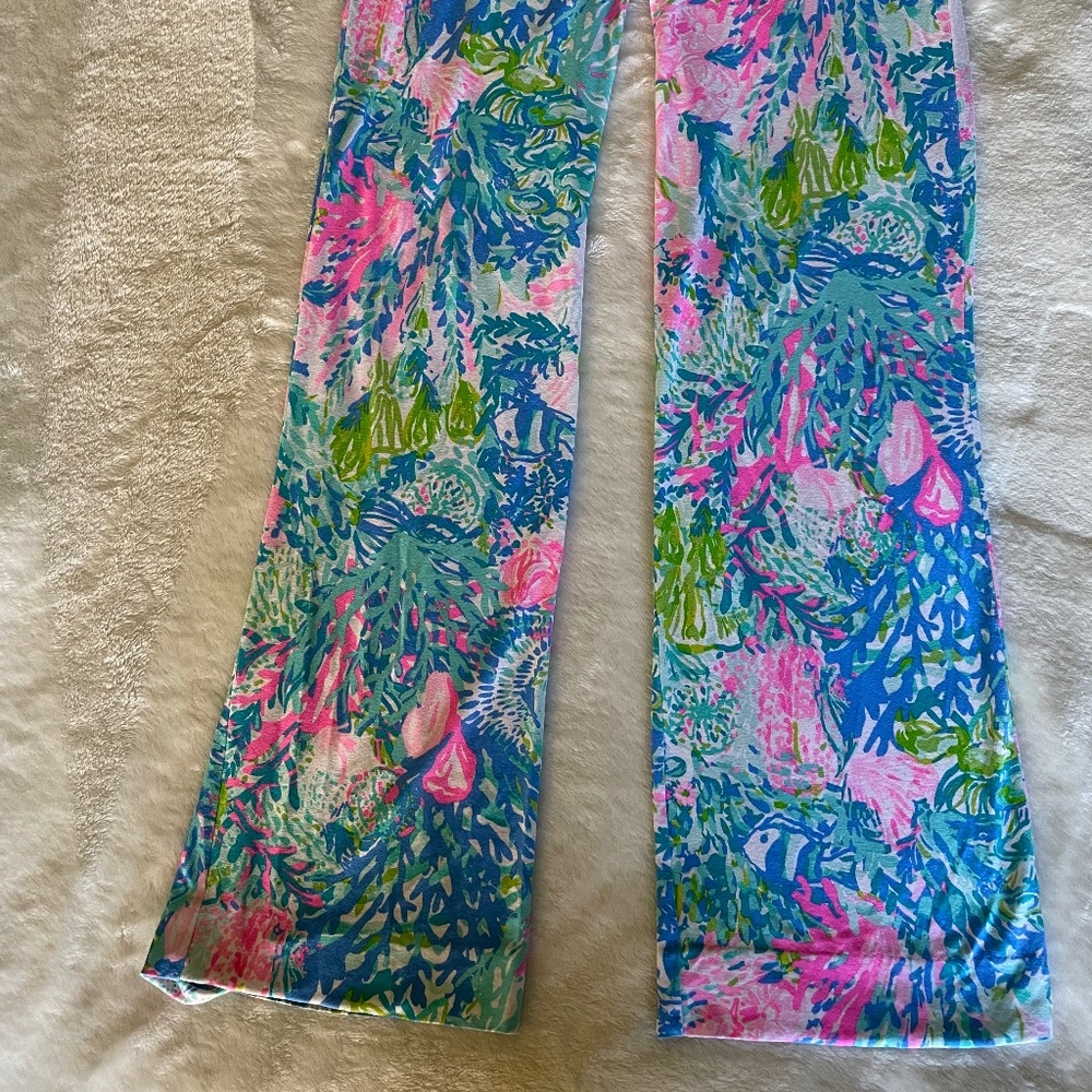 LILLY PULITZER WOMENS LORENA BREEZY PALAZZO PANTS SIZE SMALL